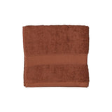 Serviette de toilette marron/orange - 50 x 100 cm