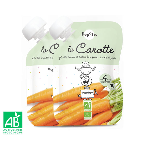 Purée Petits Pois BIO Popote Bébé - 2 gourdes x 120g – EcoMade