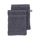 Gants de toilette gris - Lot de 2