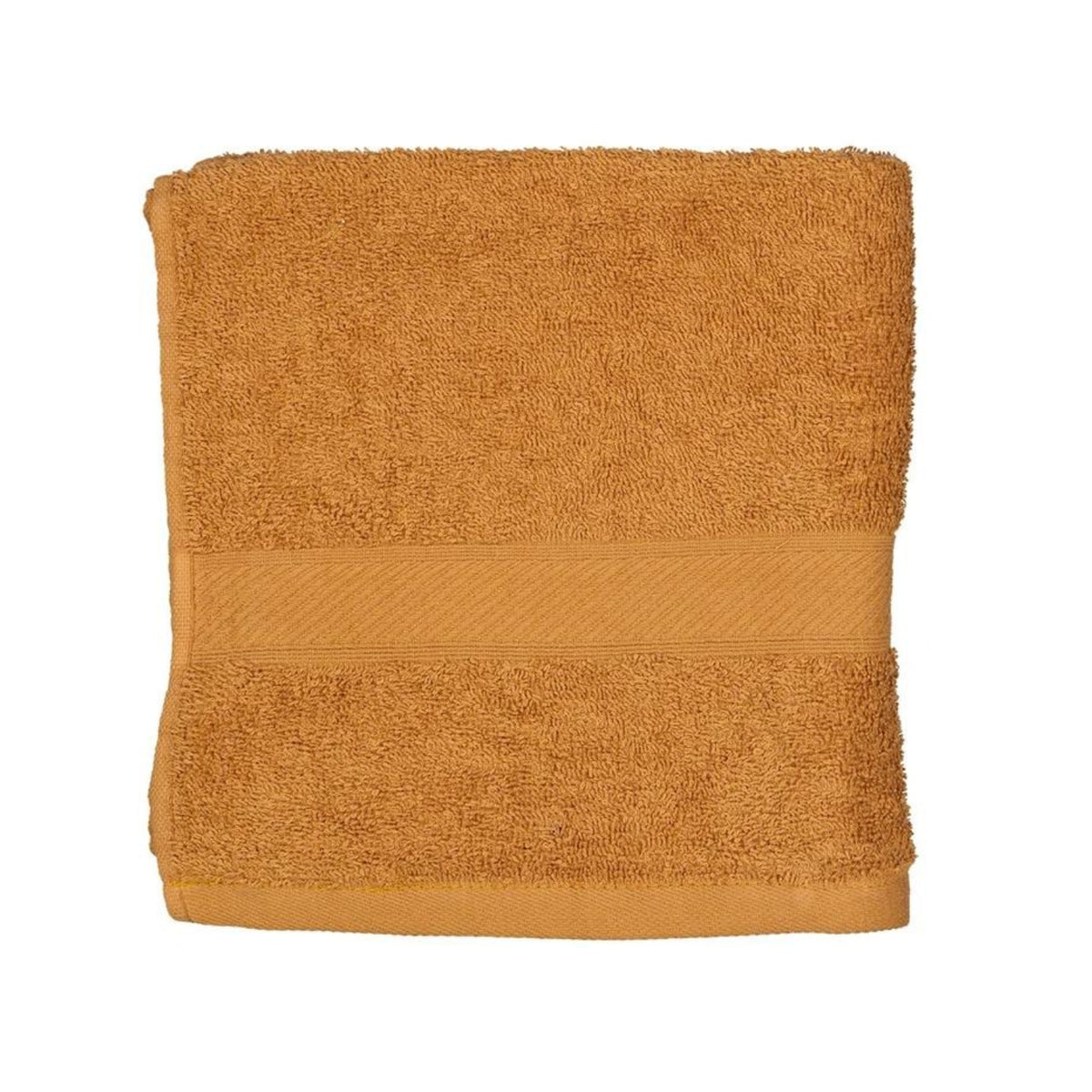 Serviette de toilette marron/orange - 50 x 100 cm